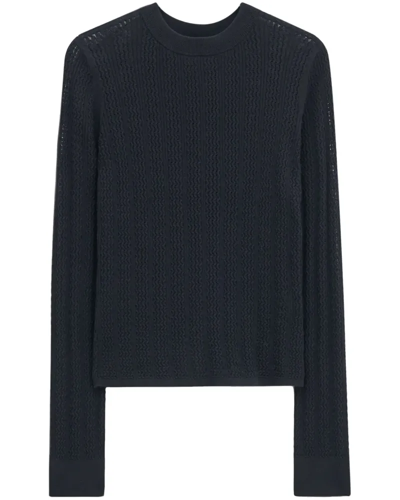 Filippa K Strickoberteil mit Spitze - Schwarz Schwarz