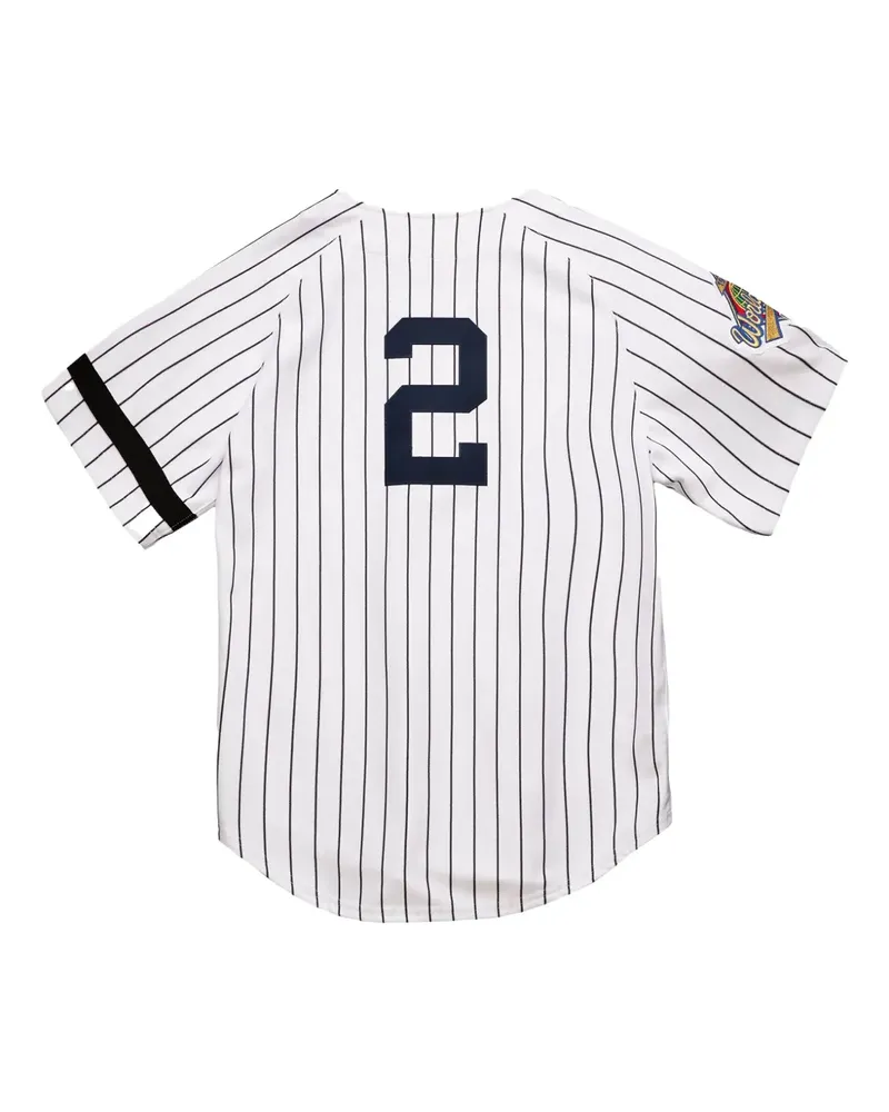 Mitchell & Ness x NY Yankees 1996 WS Derek Jeter Hemd - Weiß Weiß