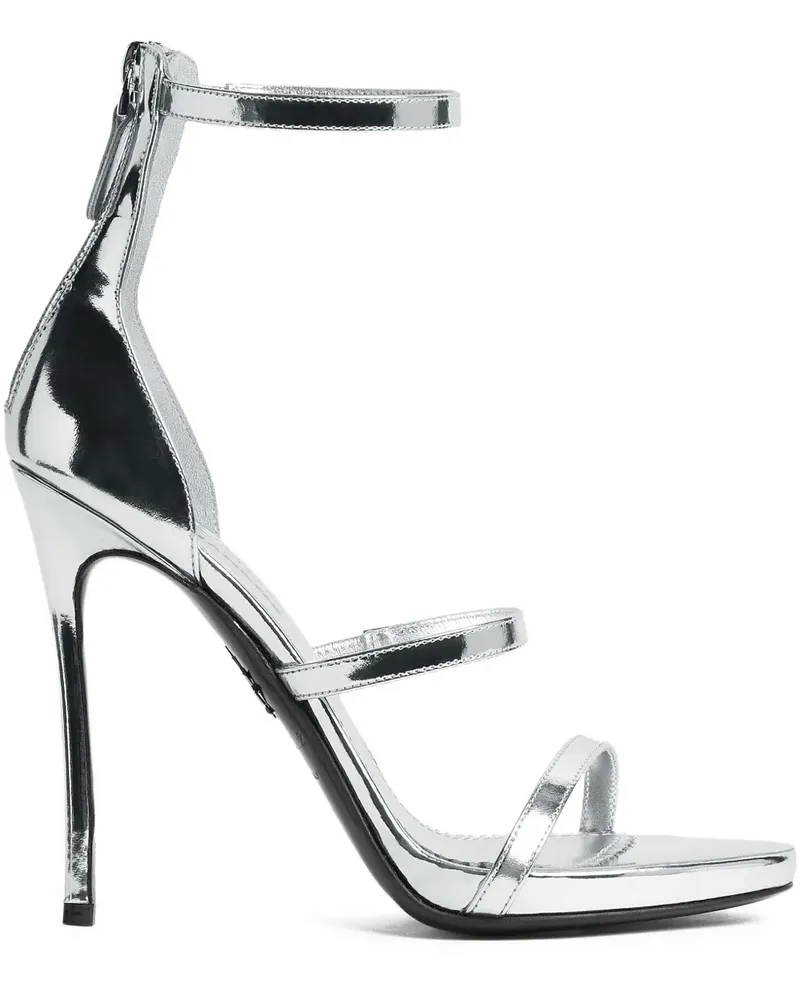 Dsquared2 Laminierte Straps Sandalen - Silber Silber