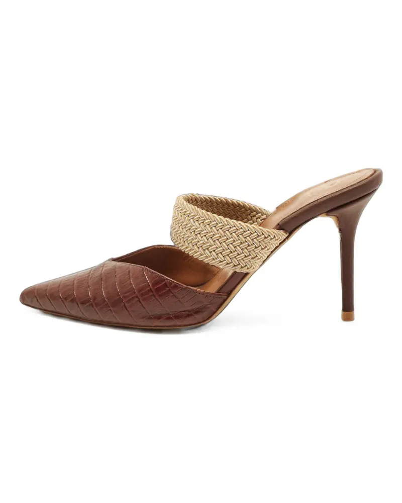 Malone Souliers Maisie Mules mit Kroko-Prägung - Braun Braun