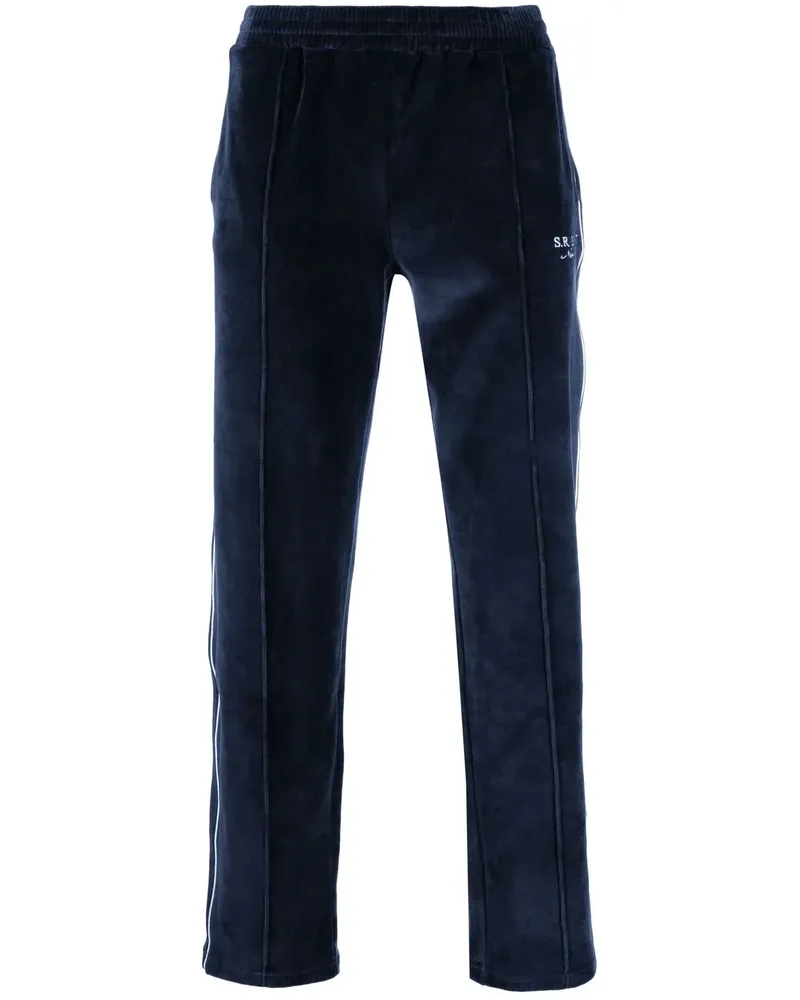 SPORTY & RICH Jogginghose mit Logo-Stickerei - Blau Blau