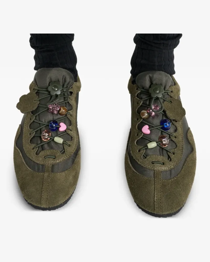 Cecilie Bahnsen Blaise embellished sneakers - Grün Grün