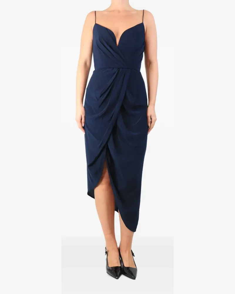 Zimmermann silk asymmetric midi dress - Blau Blau