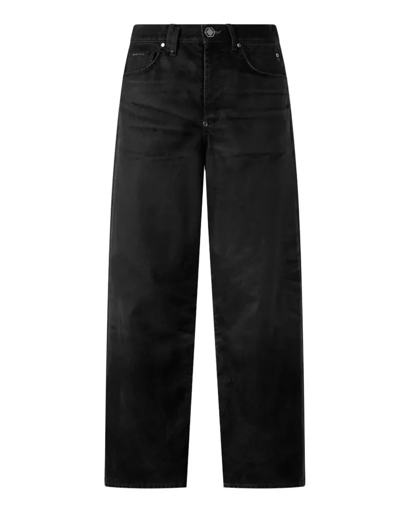 Philipp Plein Jeans im Layering-Look - Braun Braun