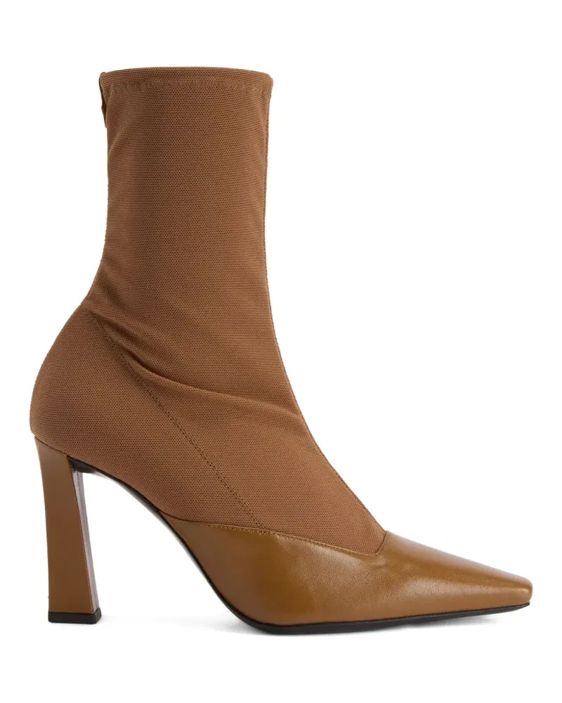 Giuseppe Zanotti Janie Tights Stiefel mit eckiger Kappe - Braun Braun