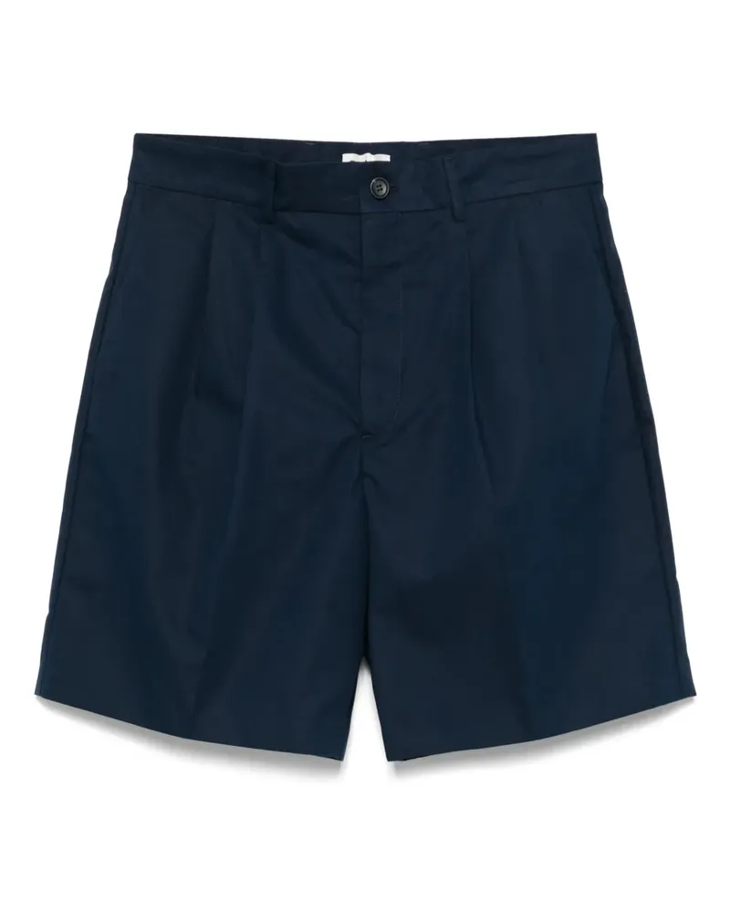 Bally Shorts mit Bundfalten - Blau Blau