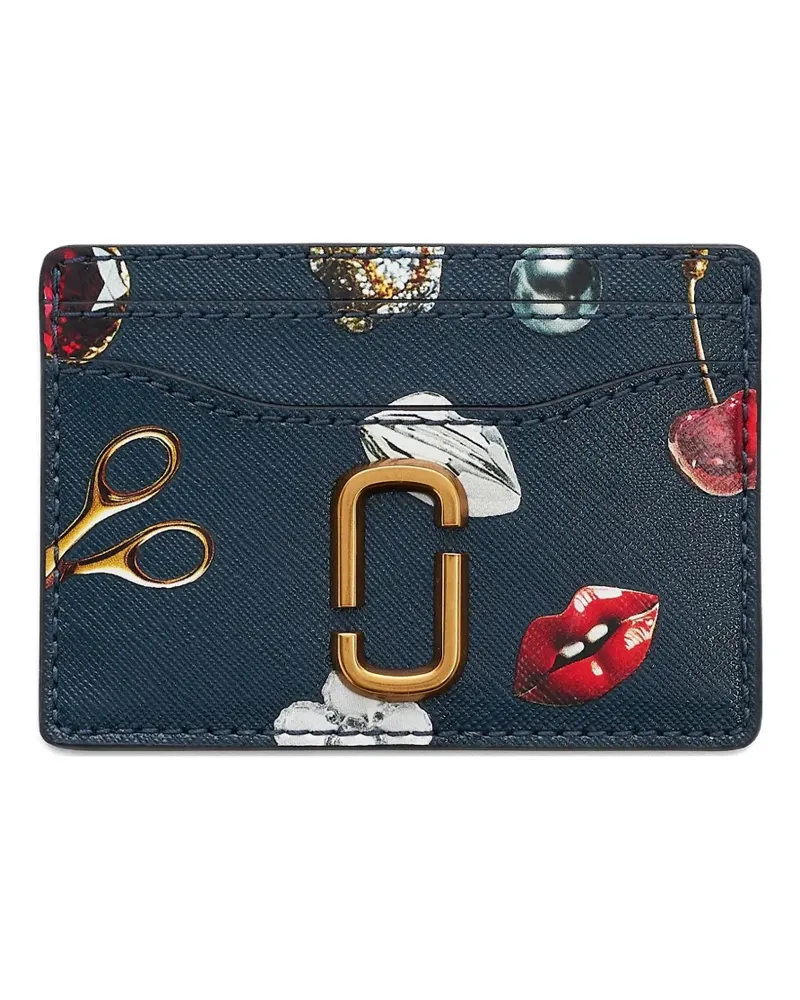 Marc Jacobs The Trinket Kartenetui mit Print - Blau Blau