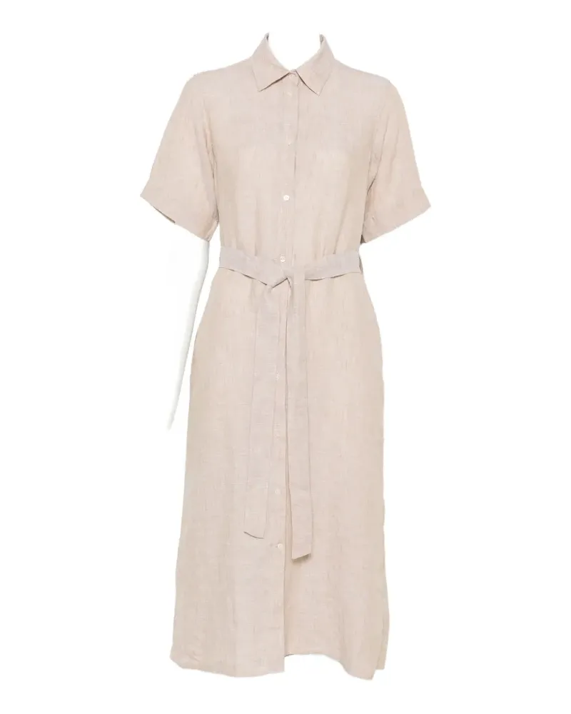 Gant belted button-down midi dress - Nude Nude