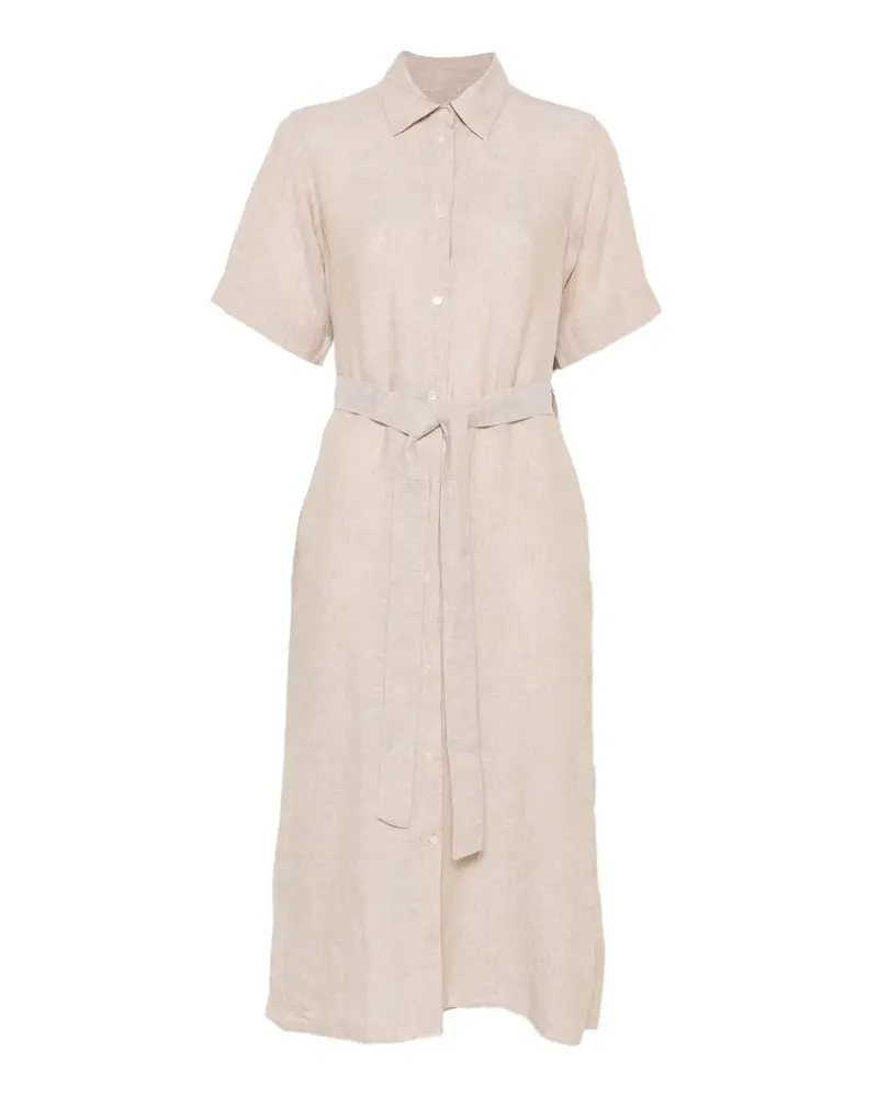 Gant belted button-down midi dress - Nude Nude