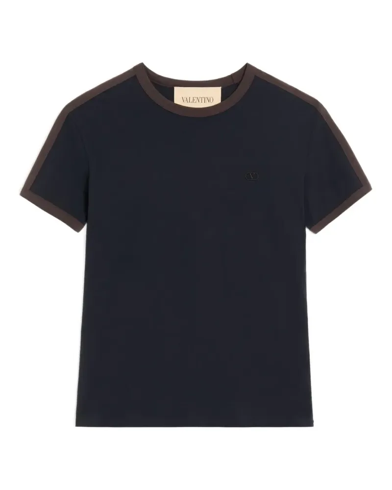 Valentino Garavani T-Shirt mit VLogo-Stickerei - Blau Blau