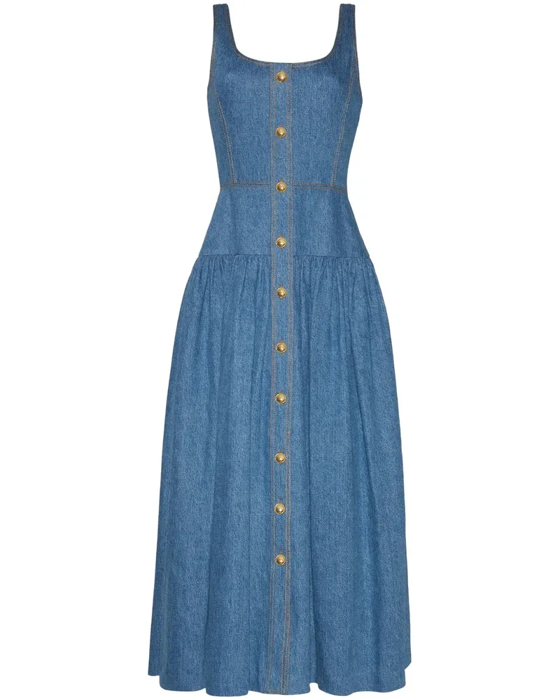 Adam Lippes Cassie Kleid - Blau Blau