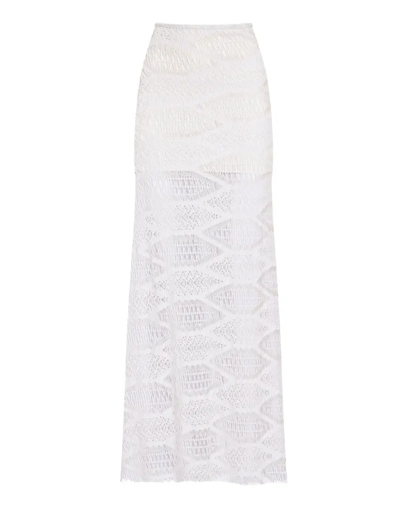 Amir Slama Rock mit Lochmuster - Weiß Weiß