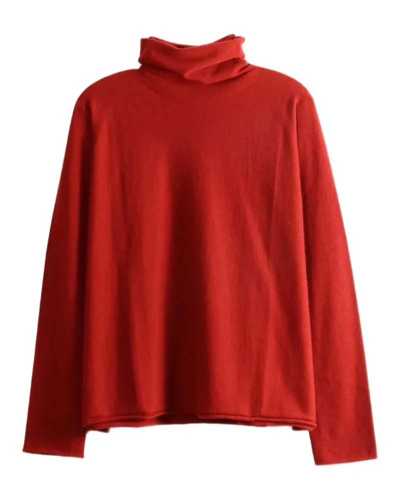 Casey Casey Langärmeliger Rollkragenpullover - Rot Rot