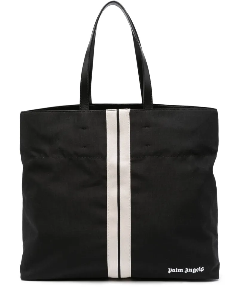 Palm Angels Track Shopper mit Logo-Print - Schwarz Schwarz