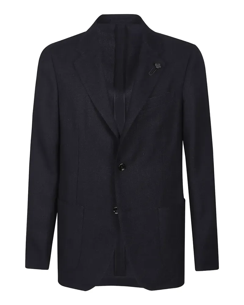 LARDINI notched-lapels blazer - Blau Blau