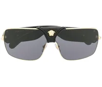 Eckige 'Baroque' Sonnenbrille - Schwarz