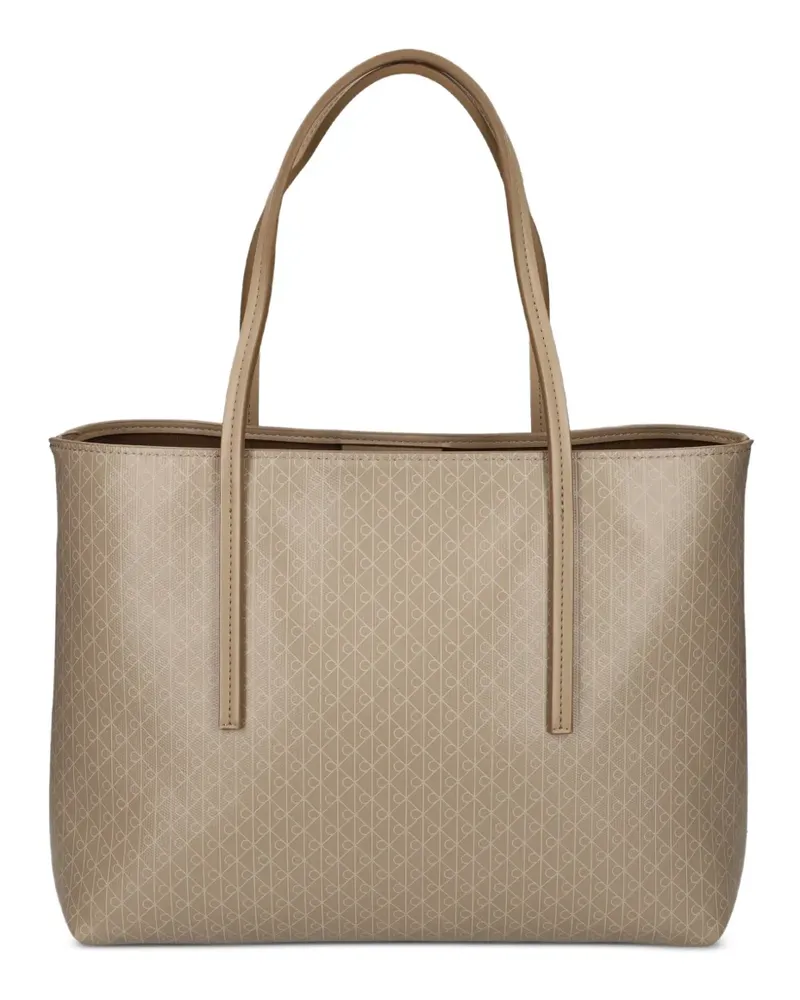 Calvin Klein Gemusterter Shopper - Nude Nude