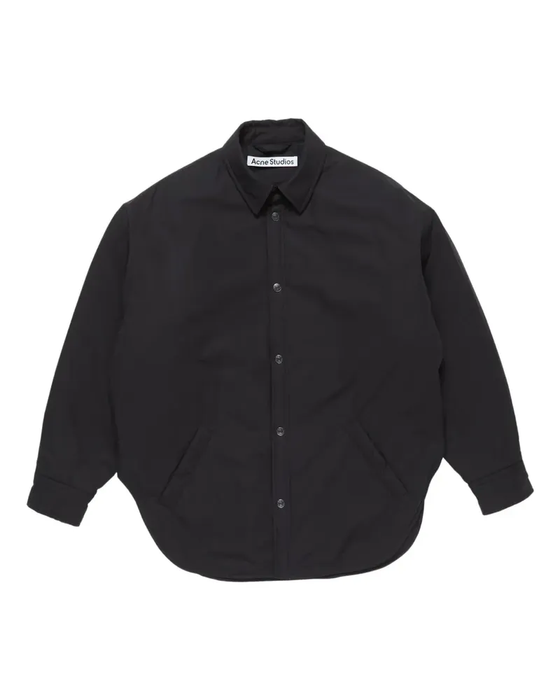 Acne Studios Wattierte Hemdjacke - Schwarz Schwarz