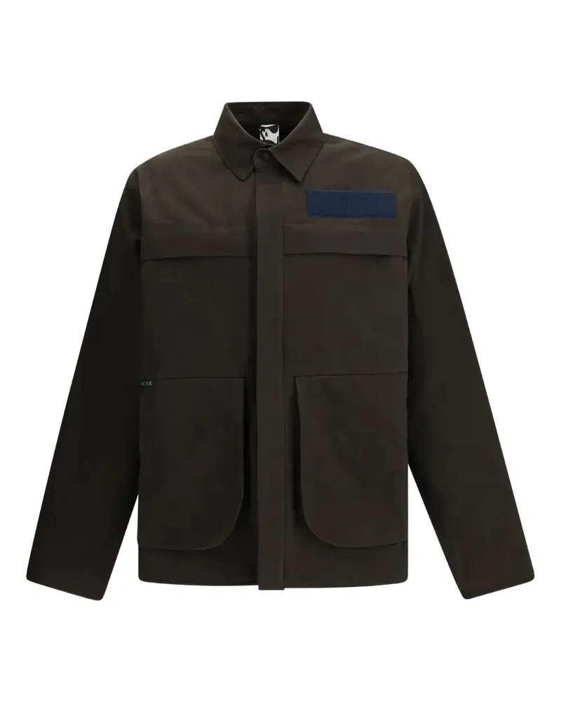 GR10K Alpha patch-pocket cotton shirt jacket - Braun Braun