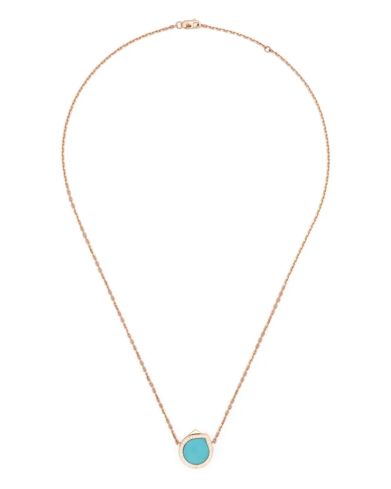 Repossi 18kt Antifer Rotgoldhalskette mit Diamantanhänger Gold