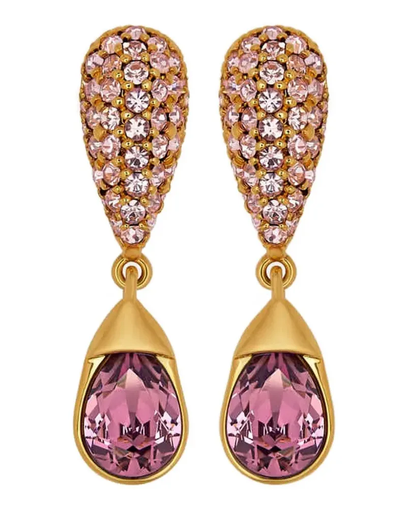 Oscar de la Renta Pavé Hängeohrringe - Gold Gold