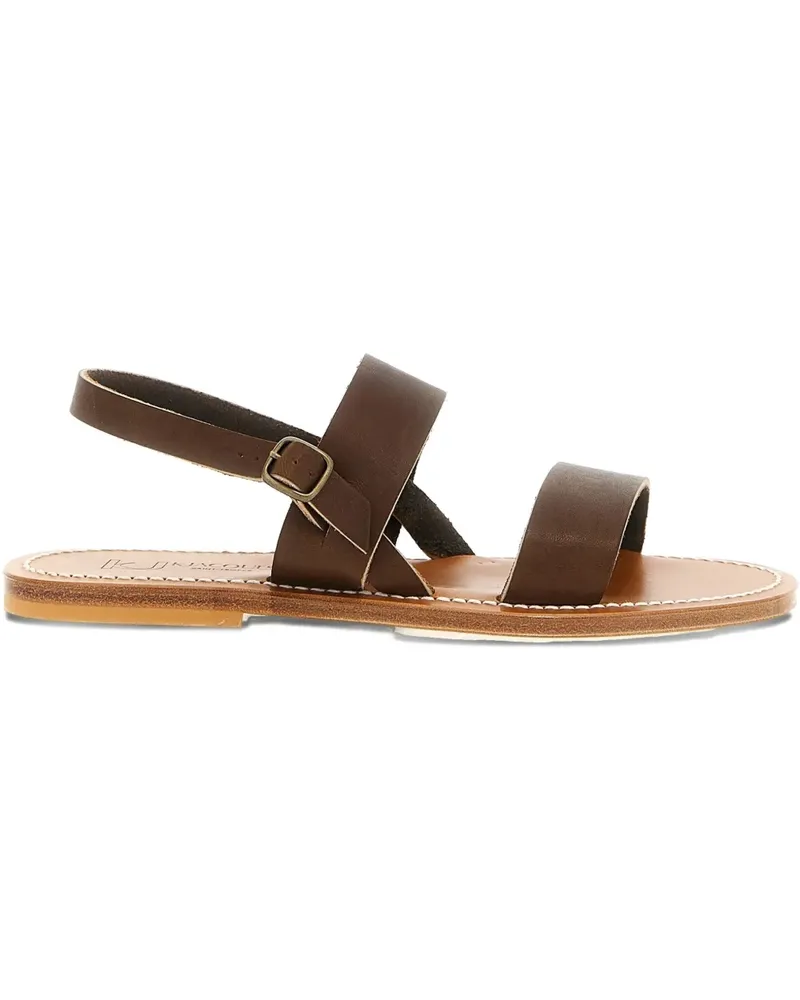 K.Jacques  Barigoule Sandalen mit Doppelriemen - Braun Braun