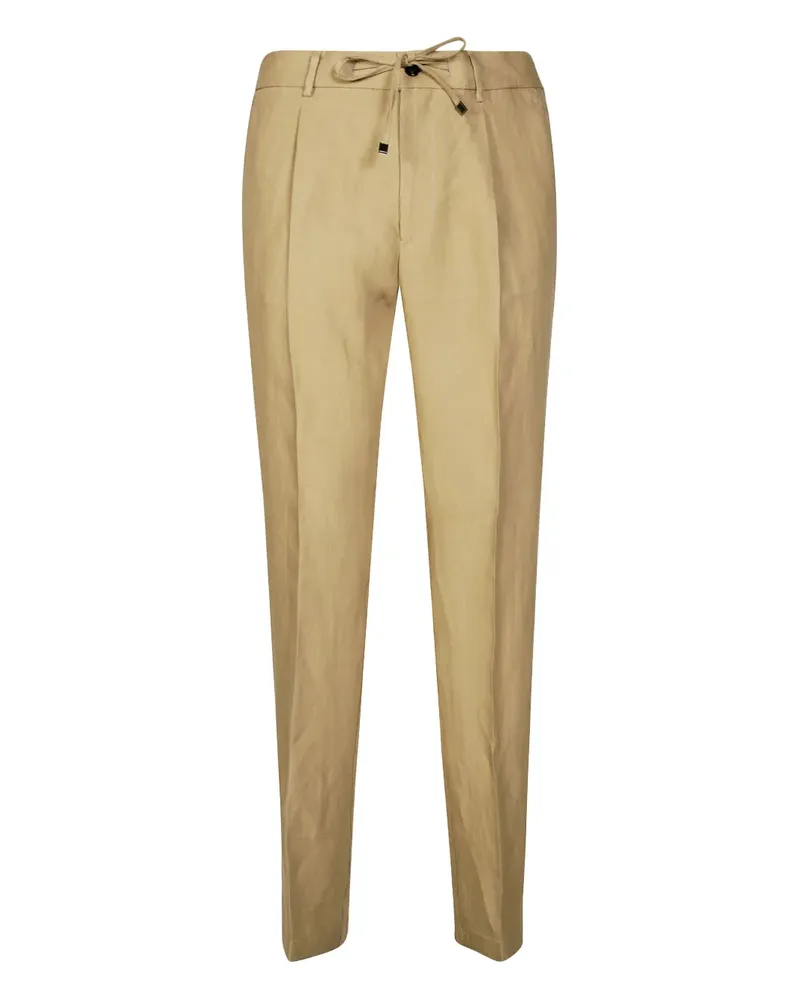 Berwich Bundfaltenhose mit Kordelzug - Nude Nude