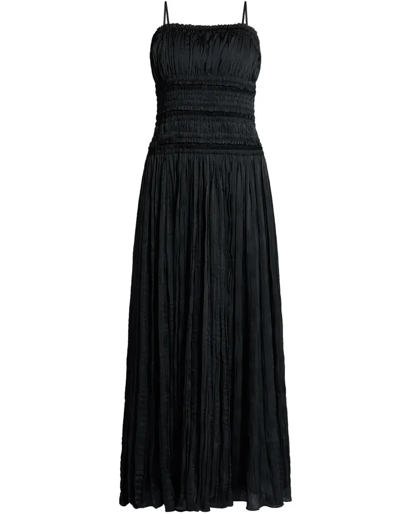Aje. Midikleid mit gerafften Details - Schwarz Schwarz