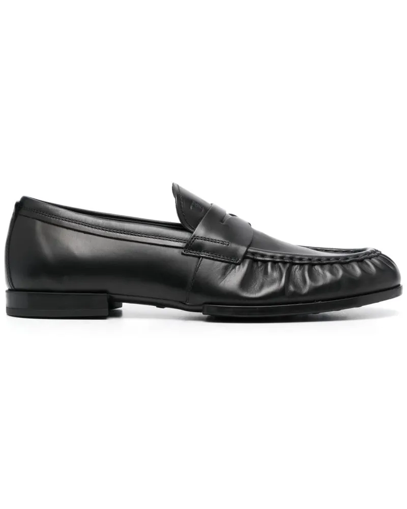 TOD'S Loafer aus glattem Leder - Schwarz Schwarz