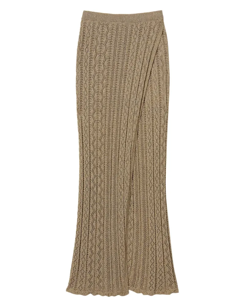 Twin-Set Gestrickter Rock - Gold Gold