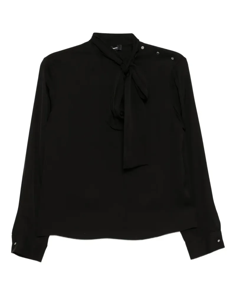 Theory Bluse aus Seide - Schwarz Schwarz