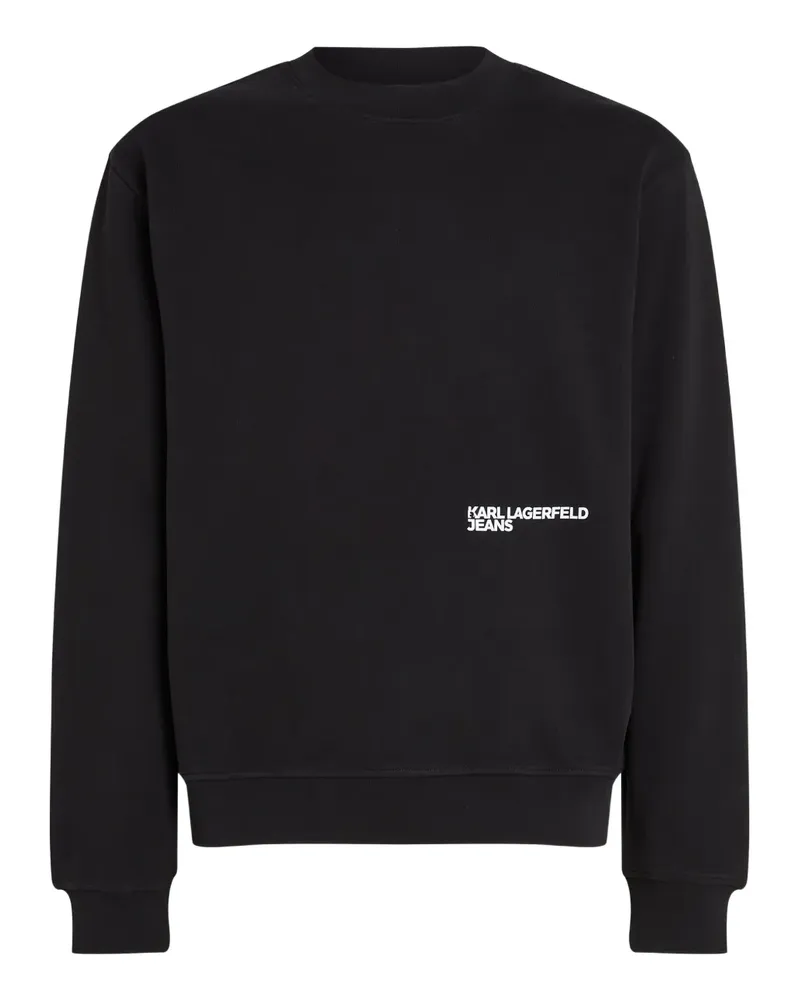 Karl Lagerfeld Sweatshirt mit Rundhalsausschnitt - Schwarz Schwarz