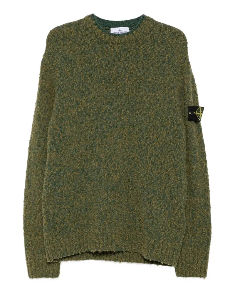 Stone Island Pullover mit Logo-Patch - Grün Grün