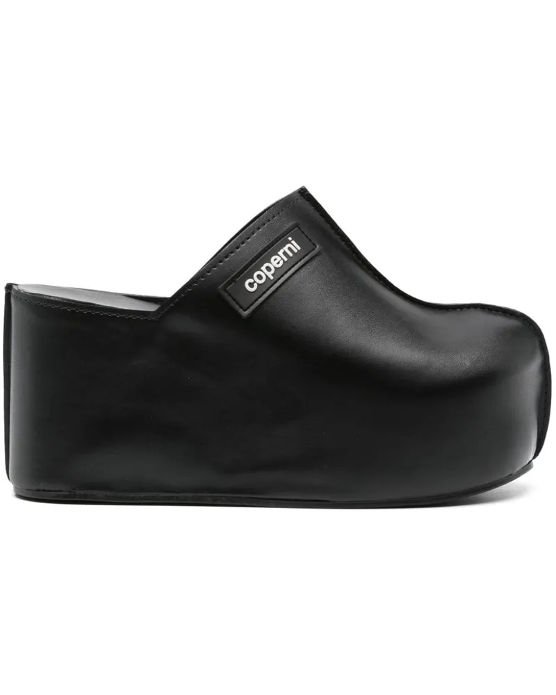 COPERNI Mules mit gummiertem Logo 85mm - Schwarz Schwarz