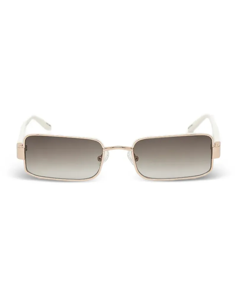 Linda Farrow Magda Sonnenbrille mit eckigem Gestell - Gold Gold