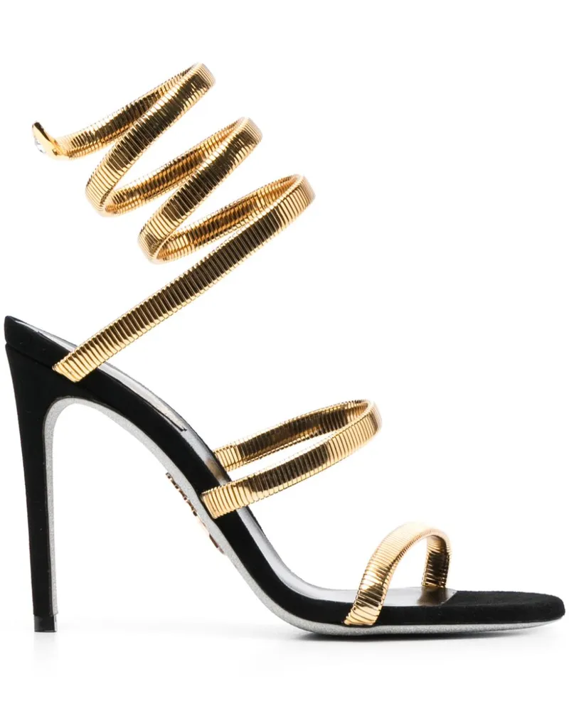 René Caovilla Juniper Sandalen 110mm - Gold Gold