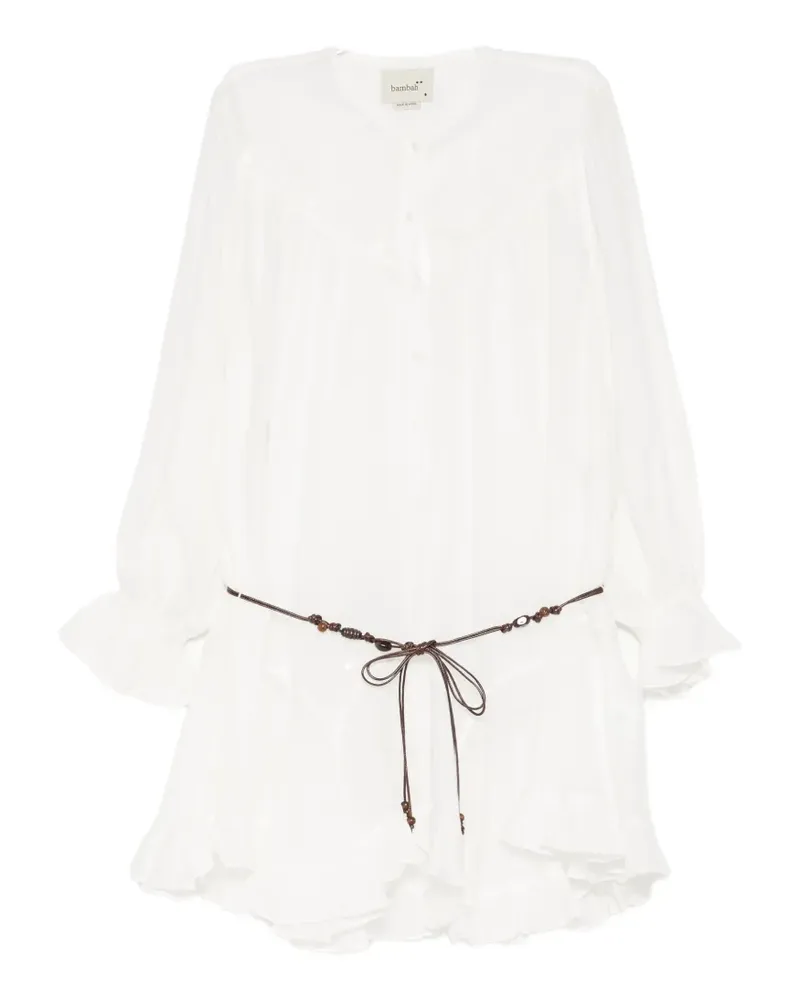 Bambah Audrey Kleid - Weiß Weiß
