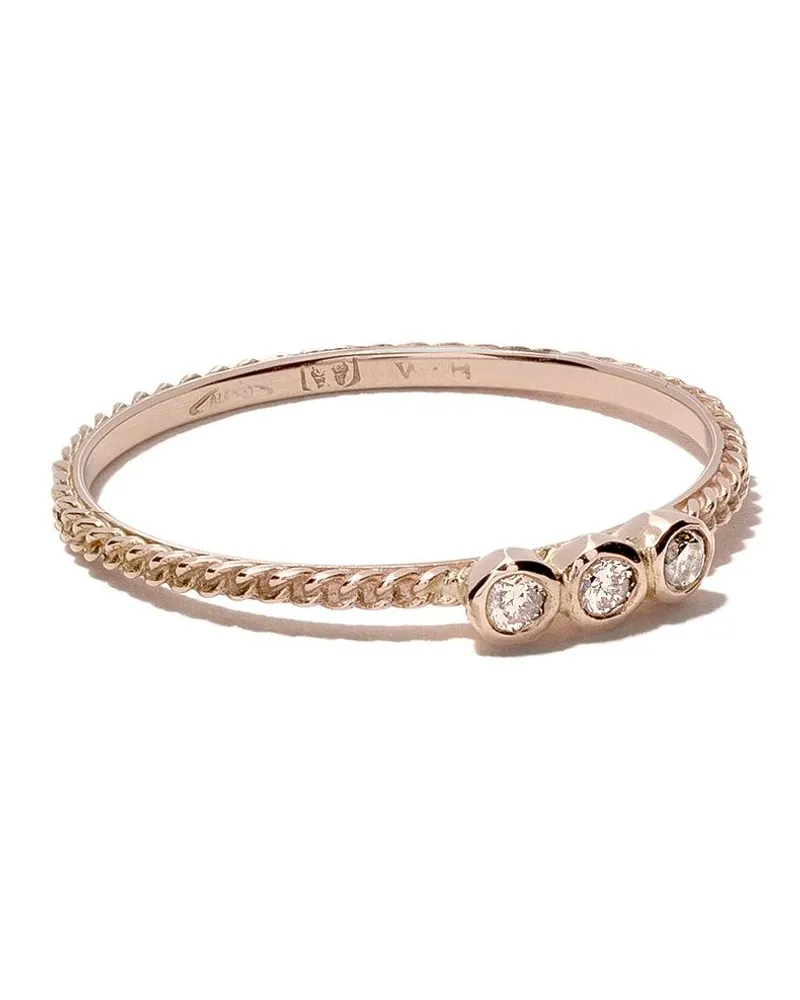 Wouters & Hendrix 18kt Rotgoldring mit Diamanten - Rosa Rosa