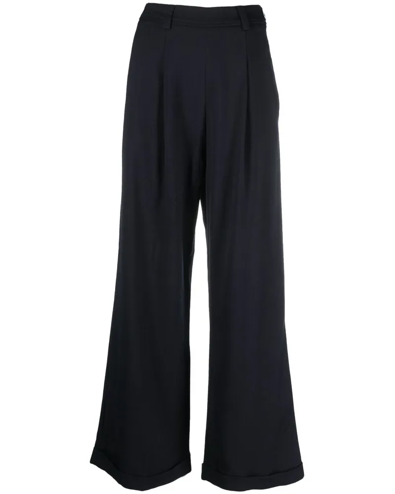 forte_forte Hose mit weitem Bein - Blau Blau