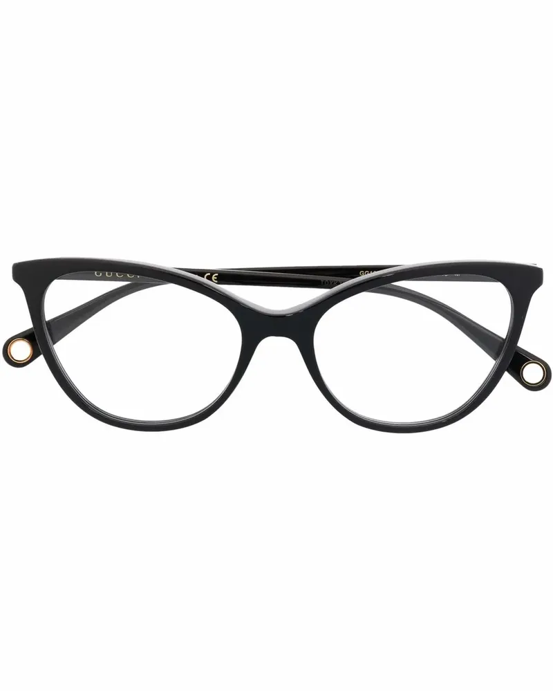 Gucci Cat-Eye-Brille - Schwarz Schwarz