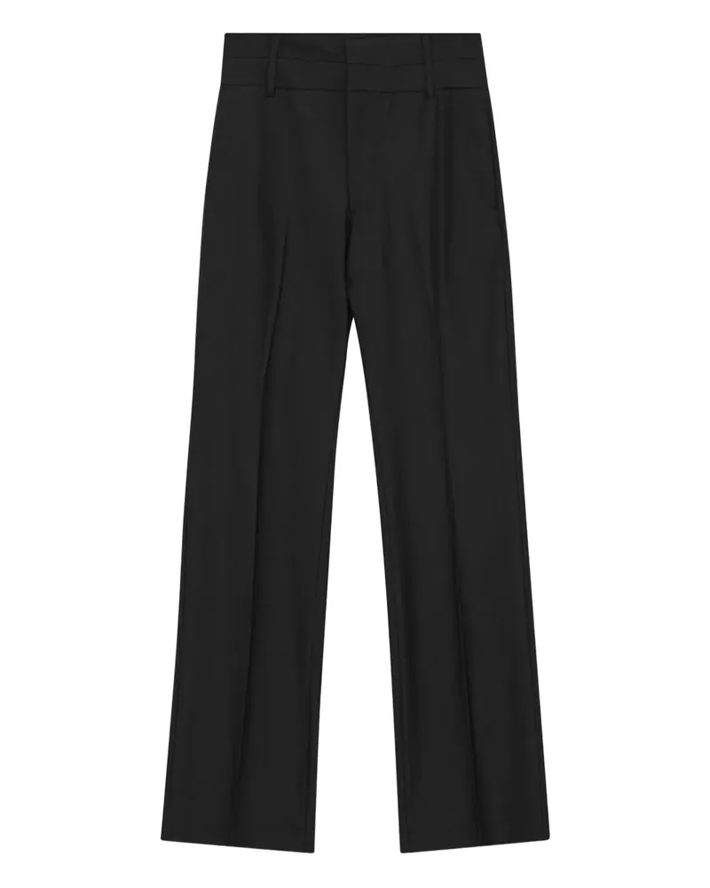 REMAIN Hose mit doppeltem Bund - Schwarz Schwarz