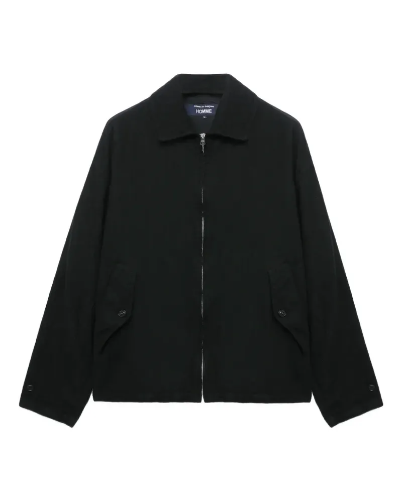 Comme des Garçons Hemdjacke mit Reißverschluss - Schwarz Schwarz