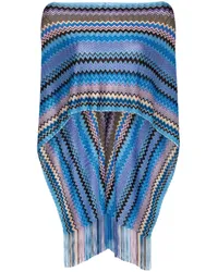 Missoni Schal mit Zickzackmuster Blau