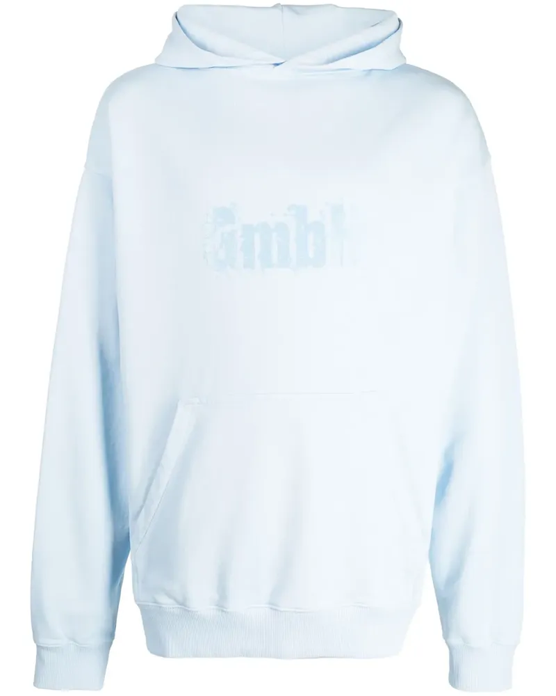 GmbH Hoodie mit Logo-Print - Blau Blau