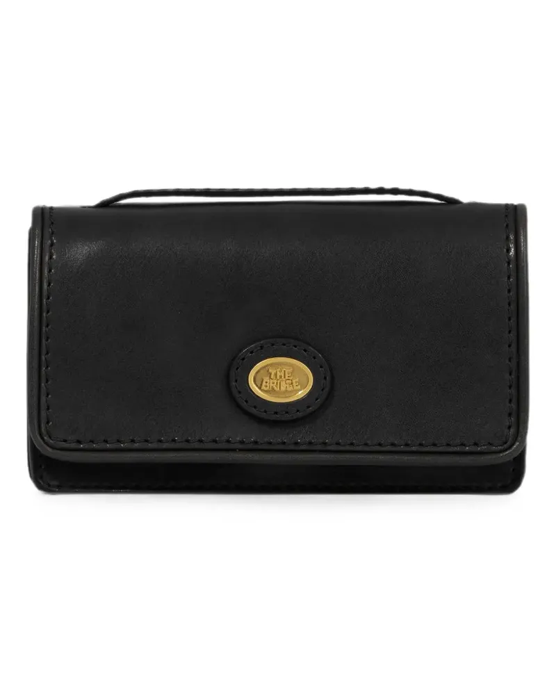 The Bridge logo-plaque leather mini bag - Schwarz Schwarz