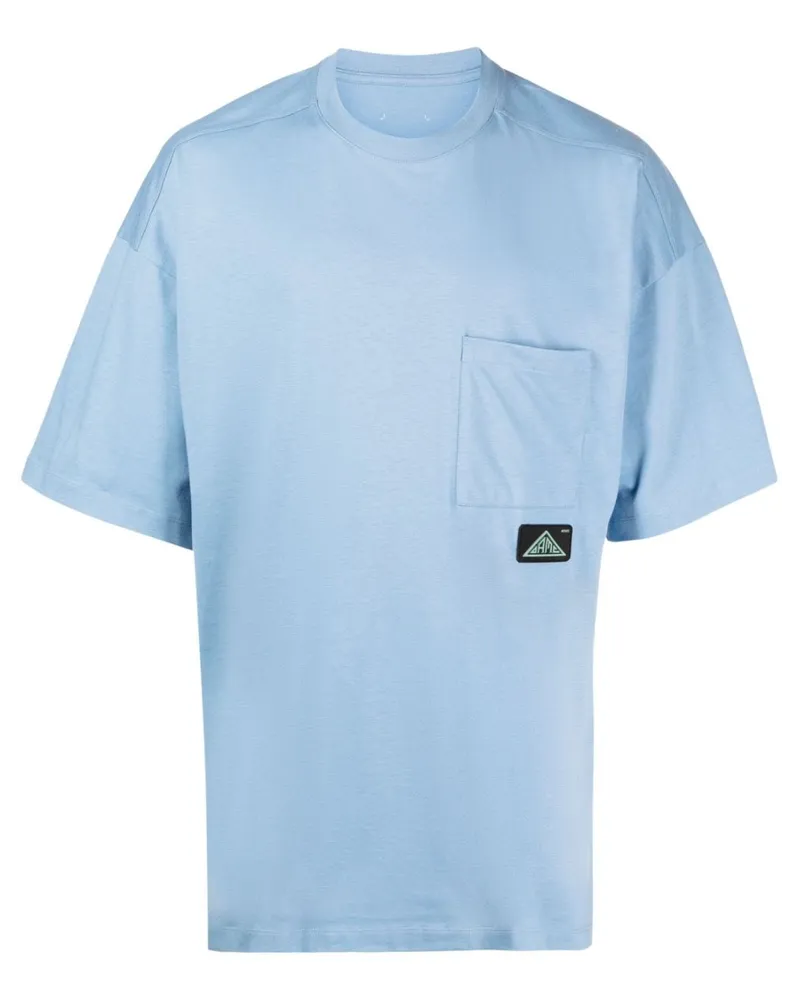 OAMC T-Shirt aus Bio-Baumwolle Blau