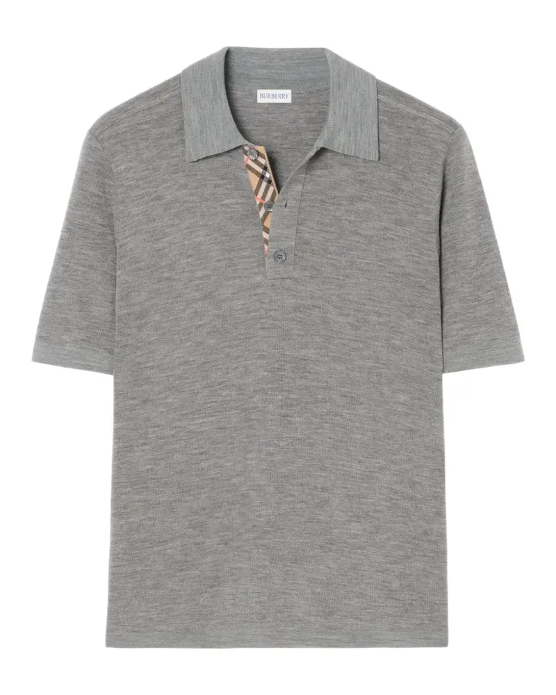 Burberry wool polo shirt - Grau Grau