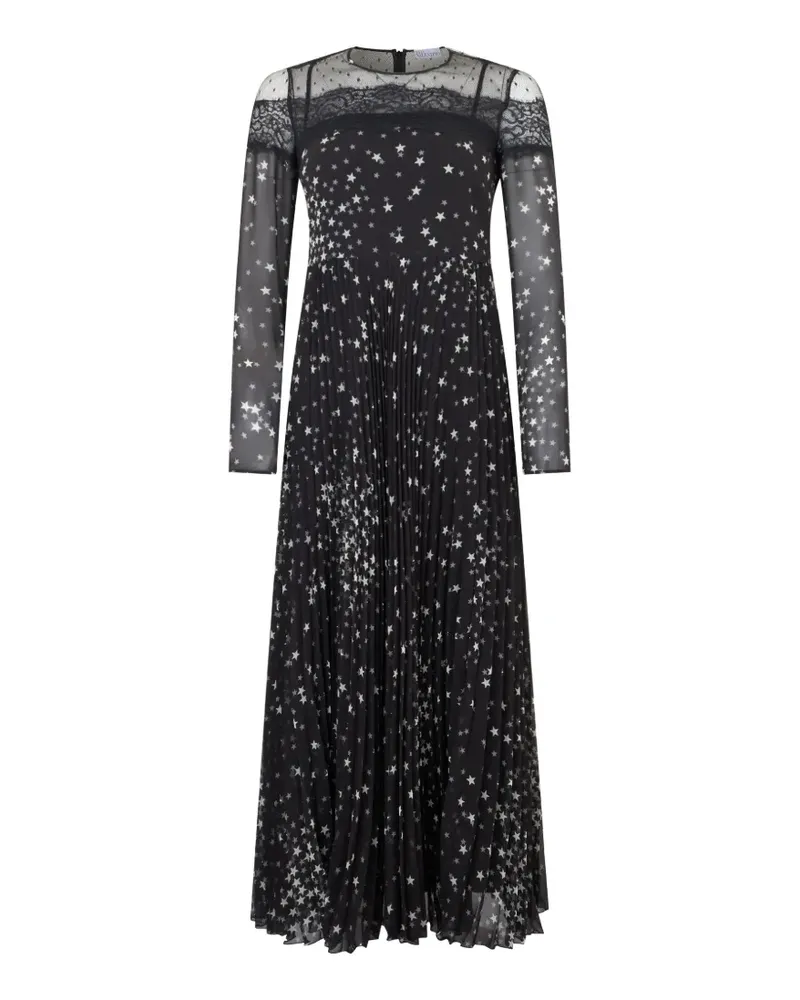 Valentino Garavani Star Maxikleid aus Spitze - Schwarz Schwarz