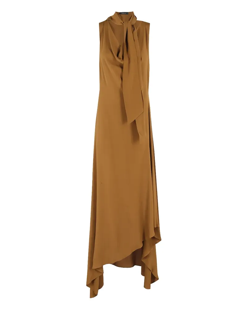 Federica Tosi Kleid mit Schalkragen - Braun Braun