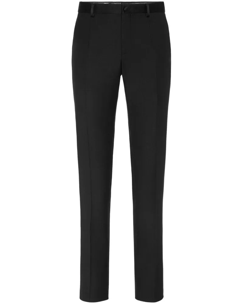 Philipp Plein Lange Smoking-Hose - Schwarz Schwarz